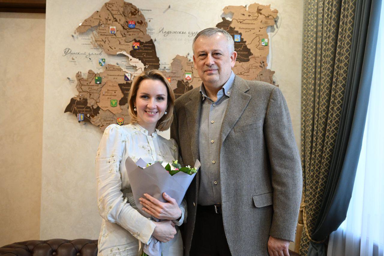 Встреча губернатора ЛО с уполномоченным по правам ребёнка Марией Львовой-Беловой
